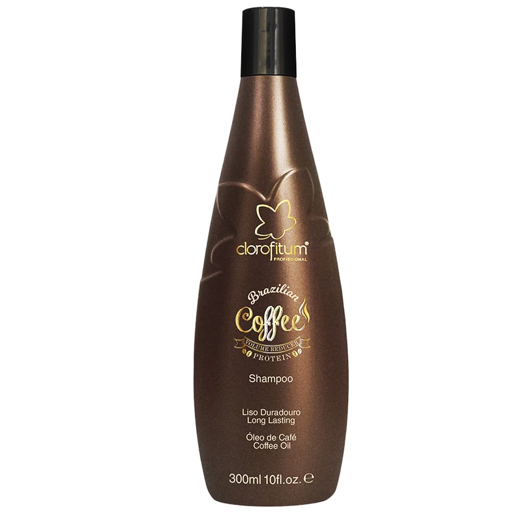 Shampoo Brazilian Coffee Clorofitum 300ml Liso Duradouro