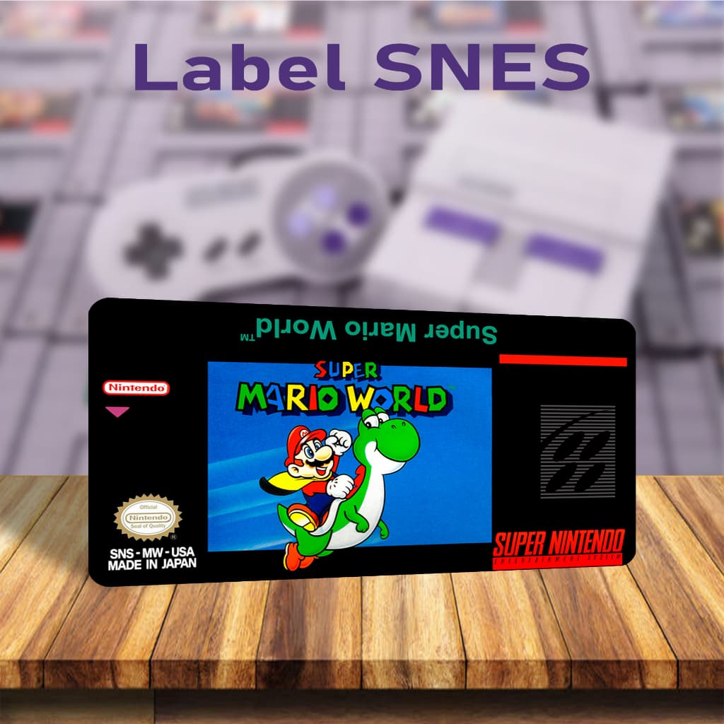 Kit Label para SNES , Etiqueta adesiva para restauração de cartucho.