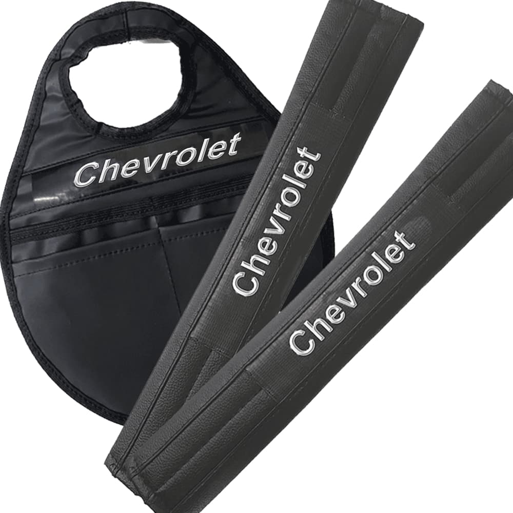 kit par Capa Almofada Protetora + mais 1 Lixo Automotivo em Corino: Conforto e Organização para Carro GM Chevrolet e Todos os Modelos Brasileiros