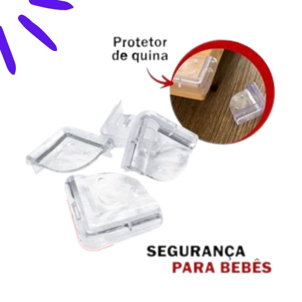 Protetor Quina Delicado Kit 4 Silicone De Móveis Mesa Cantoneira