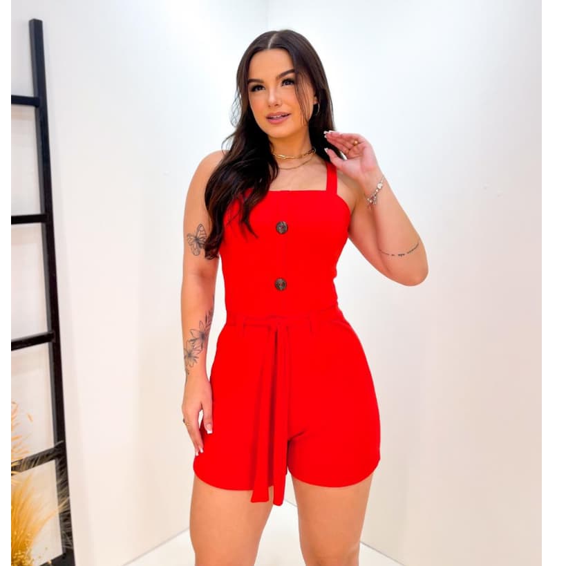 Macaquinho Vermelho RED (34 ao 56) Só Hoje PLUS SIZE