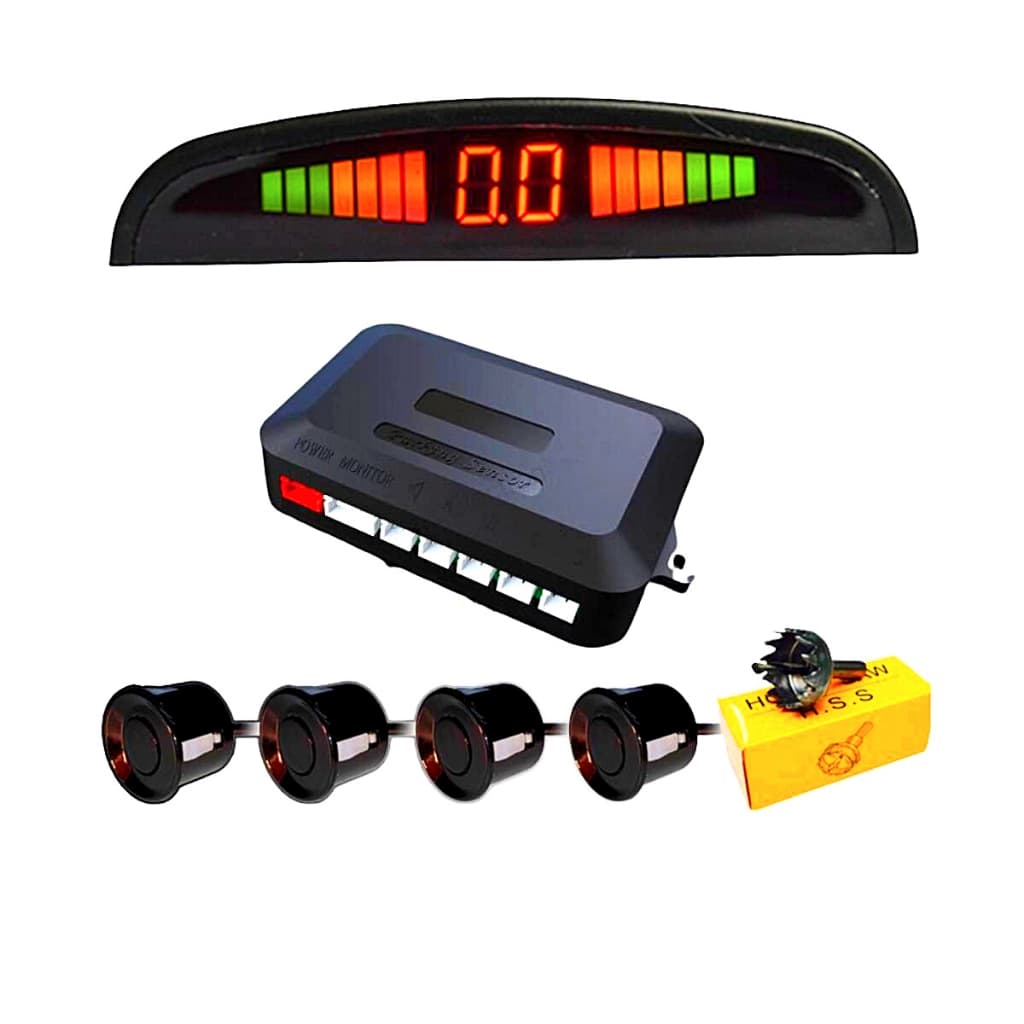 Sensor Estacionamento Ré 4 Sensores Display para Carro Universal