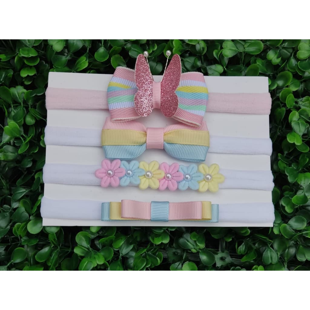 Faixinhas Para Bebê Kit com 4 Lacinhos