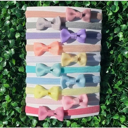 10 Faixinhas Para Bebê Com  Mini lacinhos