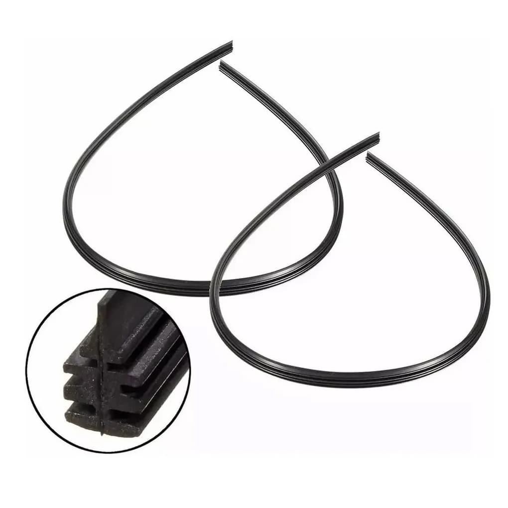 Refil Limpador Para-brisa Automotivo 3 Unidades Borracha