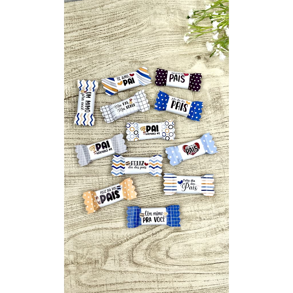 100 BALINHAS PERSONALIZADA DIA DOS PAIS