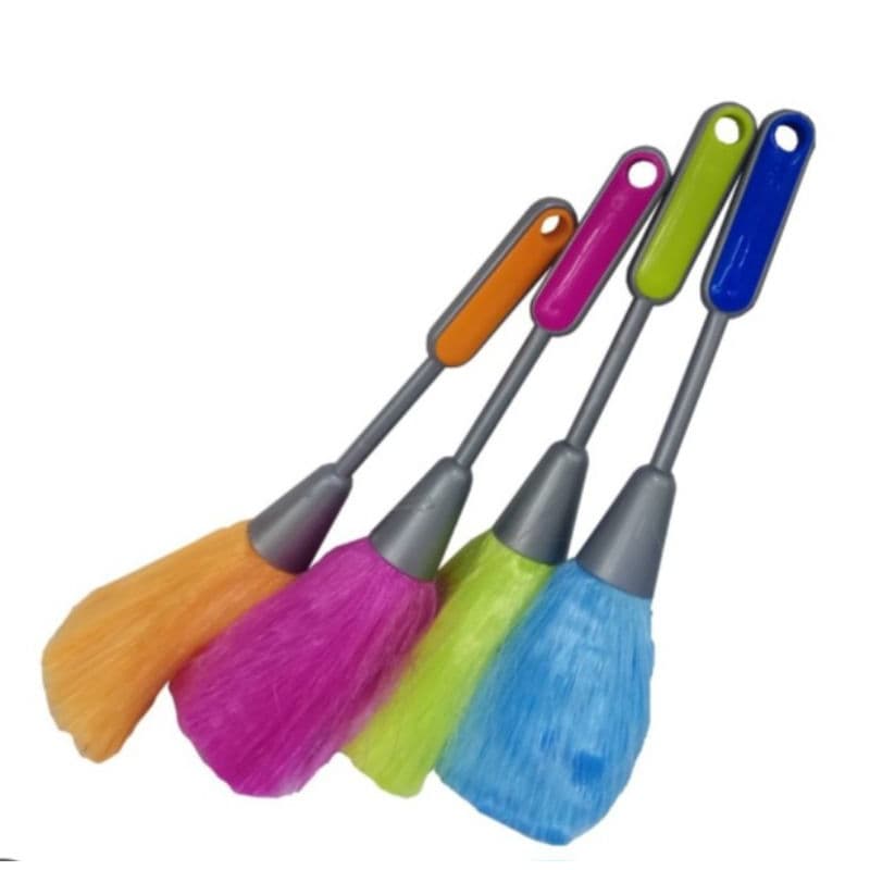 Espanador de Pó Mini 28cm Multiuso limpeza de teclados, Esmaltaria, Cantinhos, limpeza Delicada, Uso Geral