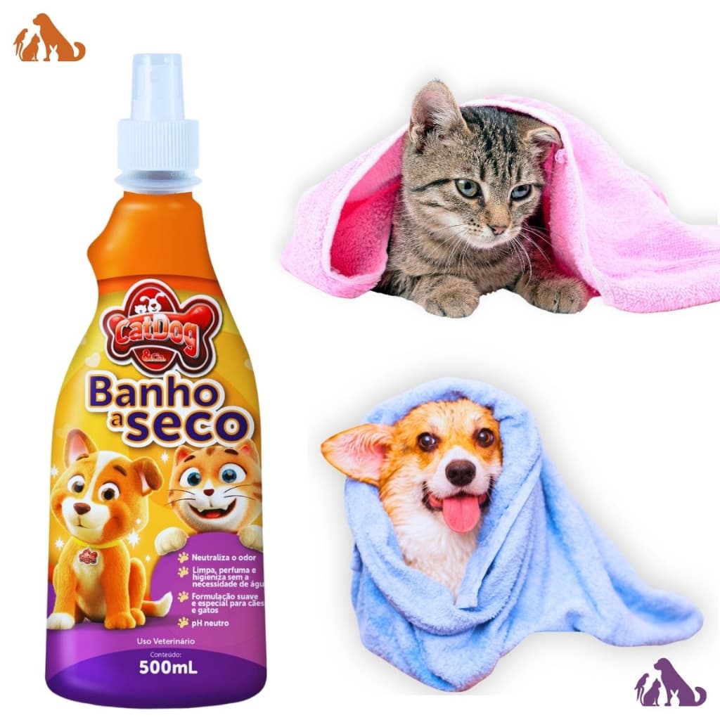Banho A Seco Para Cães e Gatos Cachorro Pet - Banho E Tosa
