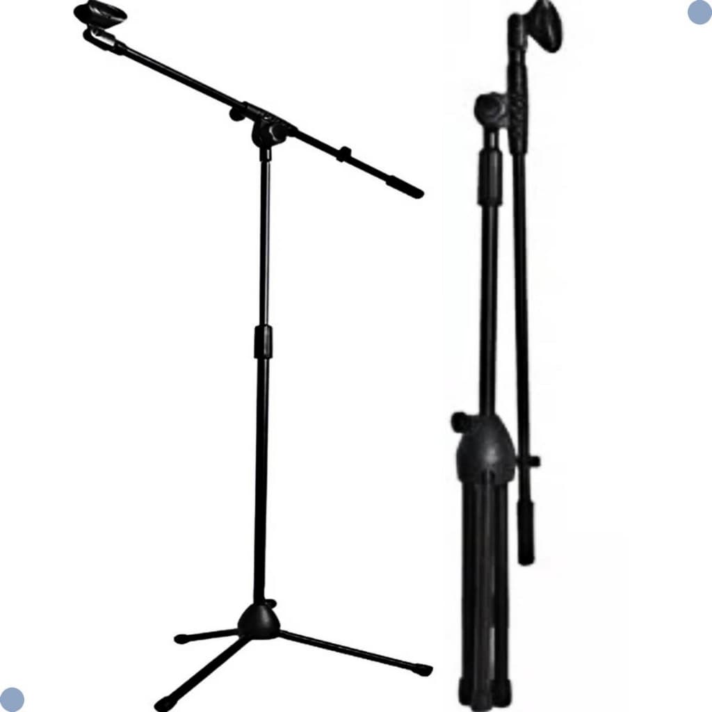 Pedestal Profissional Suporte Para Microfone Mxt Girafa Com Cachimbo Com NF