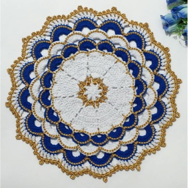 Sousplat de Crochê Jogo Americano de crochet