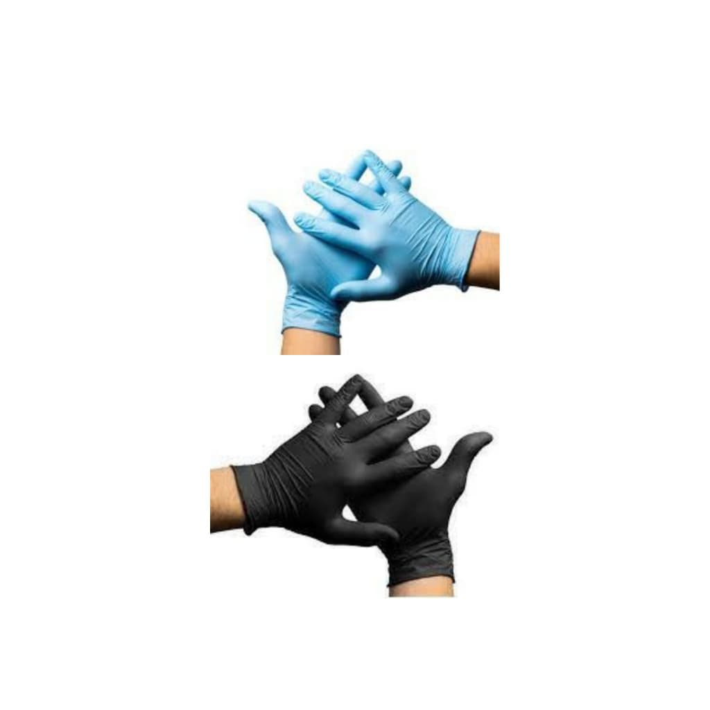Luvas Descartáveis Nitrílica Azul - Preto ou Rosa - Style Ação C/ 20UN