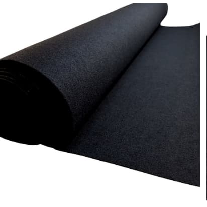 Carpete Preto para Forração / Sala / Evento / Automotivo / Tapete / Festa / Decoração - Vários Tamanhos