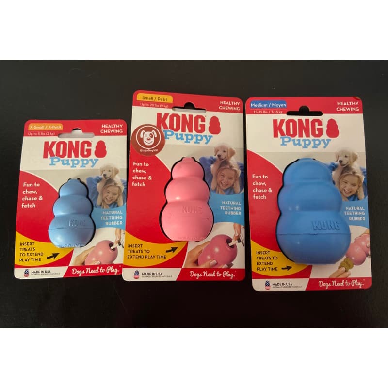 Brinquedo Interativo Kong Puppy Filhotes Dispenser para Petiscos ou Ração