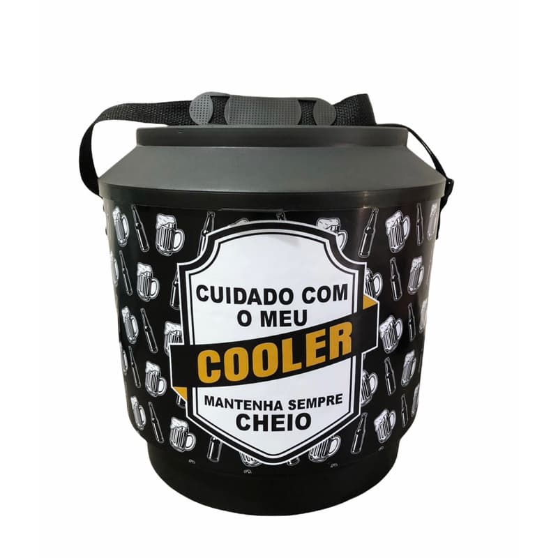 Cooler térmico caixa térmica grande para latas e bebidas 21 litros