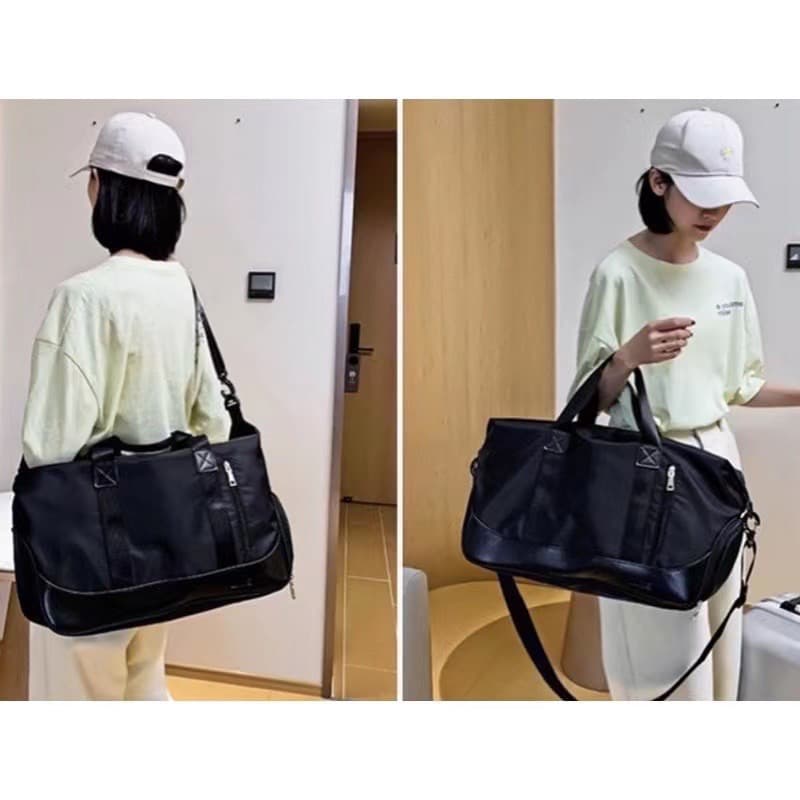 Bolsa de ginástica esportiva bolsa feminina de ioga academia bagagem viagem Fitness Transversal Casual com bolso impermeavel
