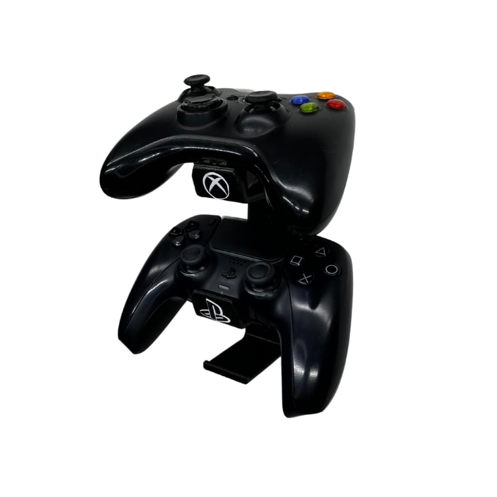 Suporte Apoio de Mesa Na Vertical Para 2 Controles Compatível Com Xbox One, Ps3, Ps4, Ps5, Dualsense e Nintendo