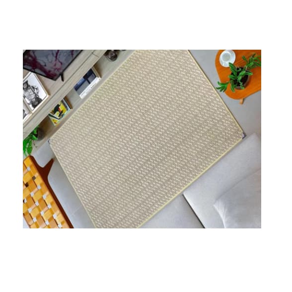 Tapete Sisal Sala Quarto Escritório 2,00 x 2,50 M Antiderrapante S567 Clean - Lancer