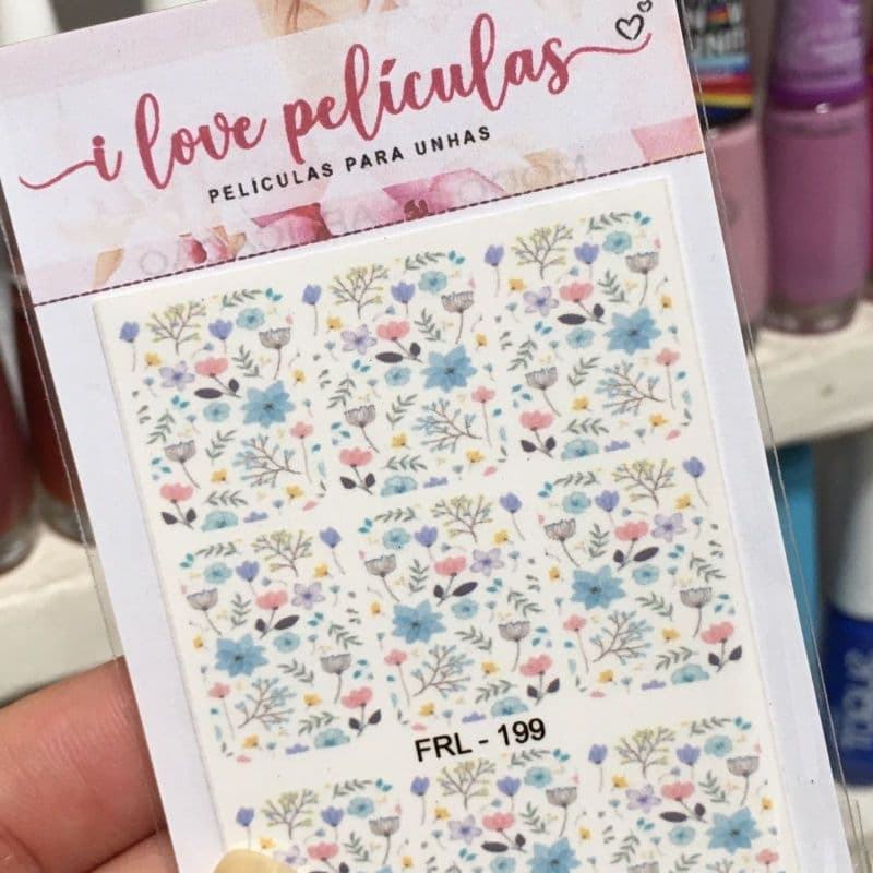 Película de Unha floral delicada cartela com 12 adesivos FRL - 199 Adesivos,películas,unhas,nails art,unhas decoradas Decoração De Unha | Acessório De Unha | Esmalte | Nails, pelicula unha, películas de unha
