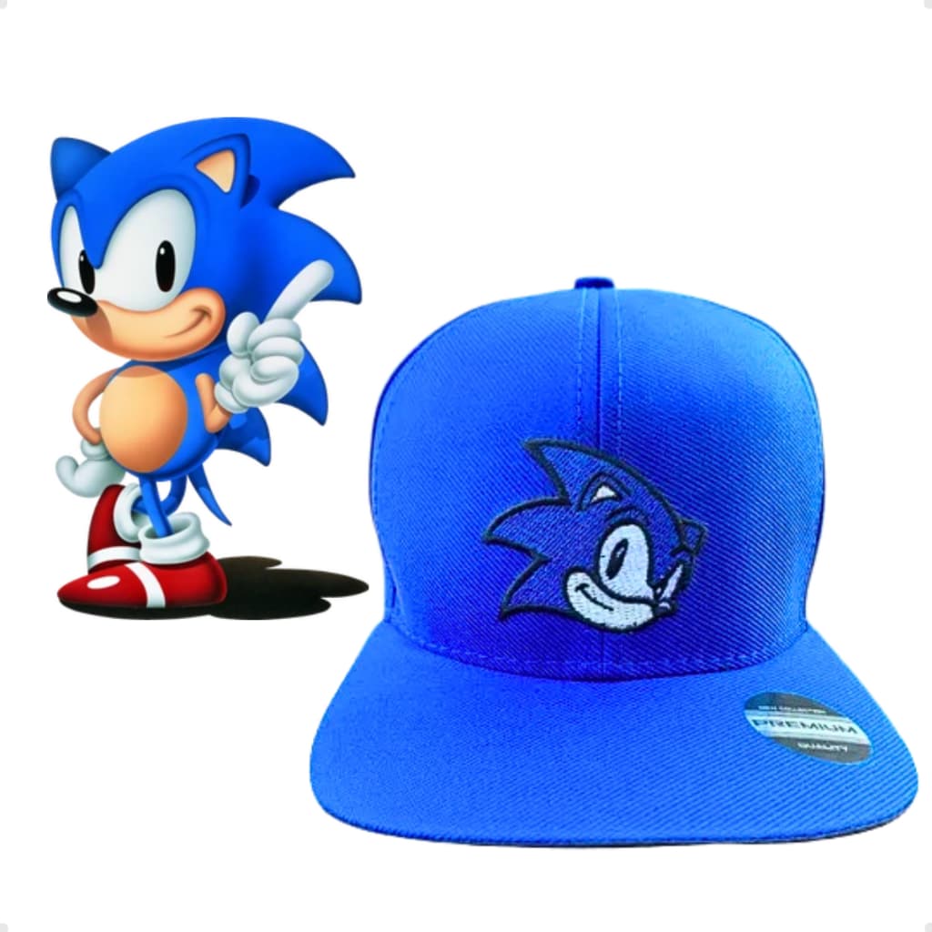 Boné Infantil Do Sonic Proteção E Estilo Para Crianças Ajustavel