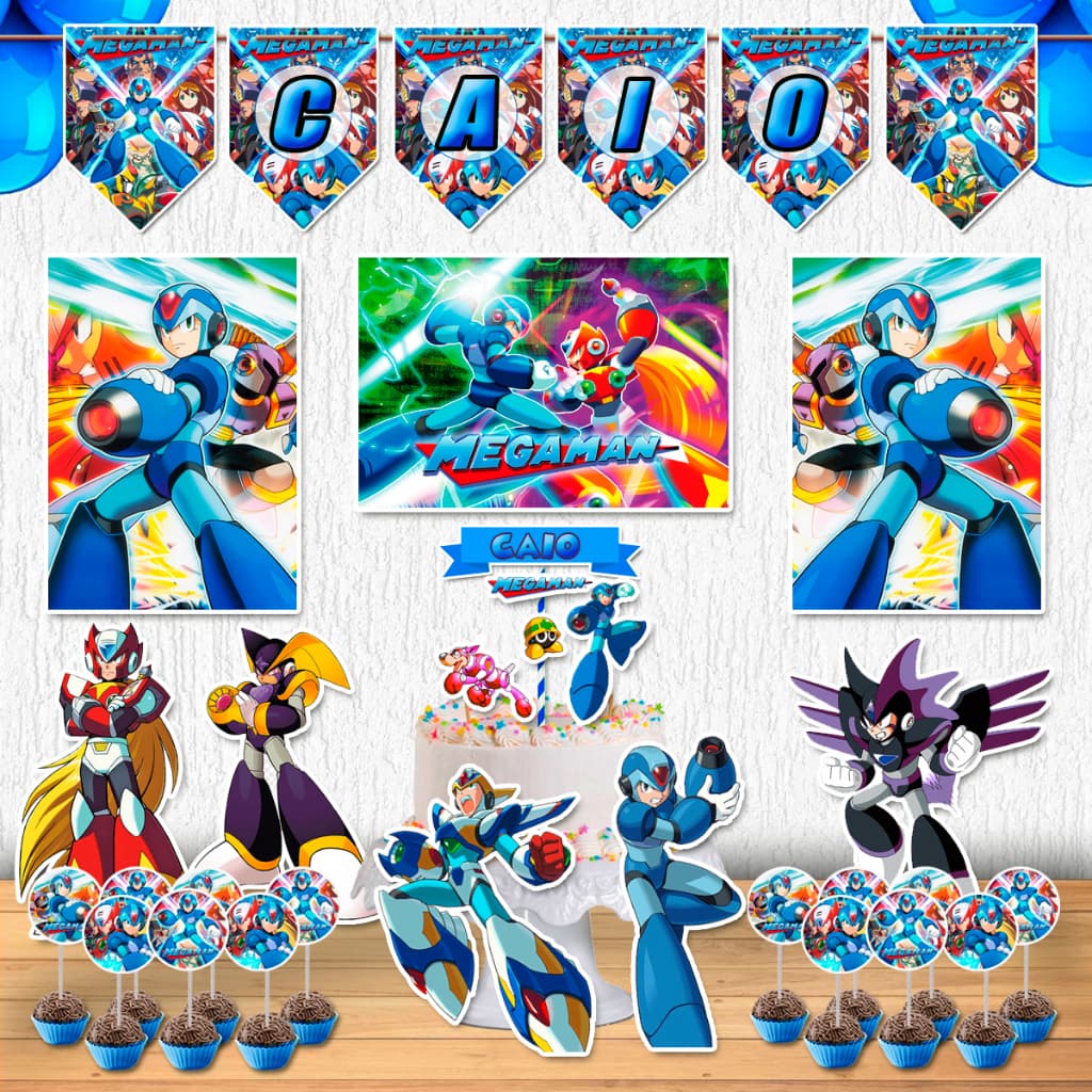 Festa Mega Man Games Kit Festa em Casa