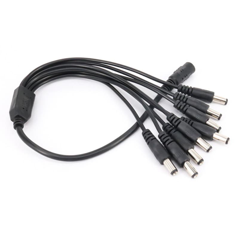cabo conector adaptador rabicho P4 1 fêmea e 8 macho o/ cftv