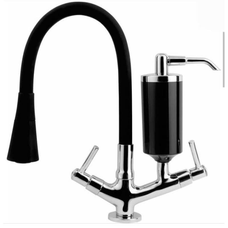 Torneira Bica Mesa Aladim com Filtro Tubo Flexível com chuveirinho