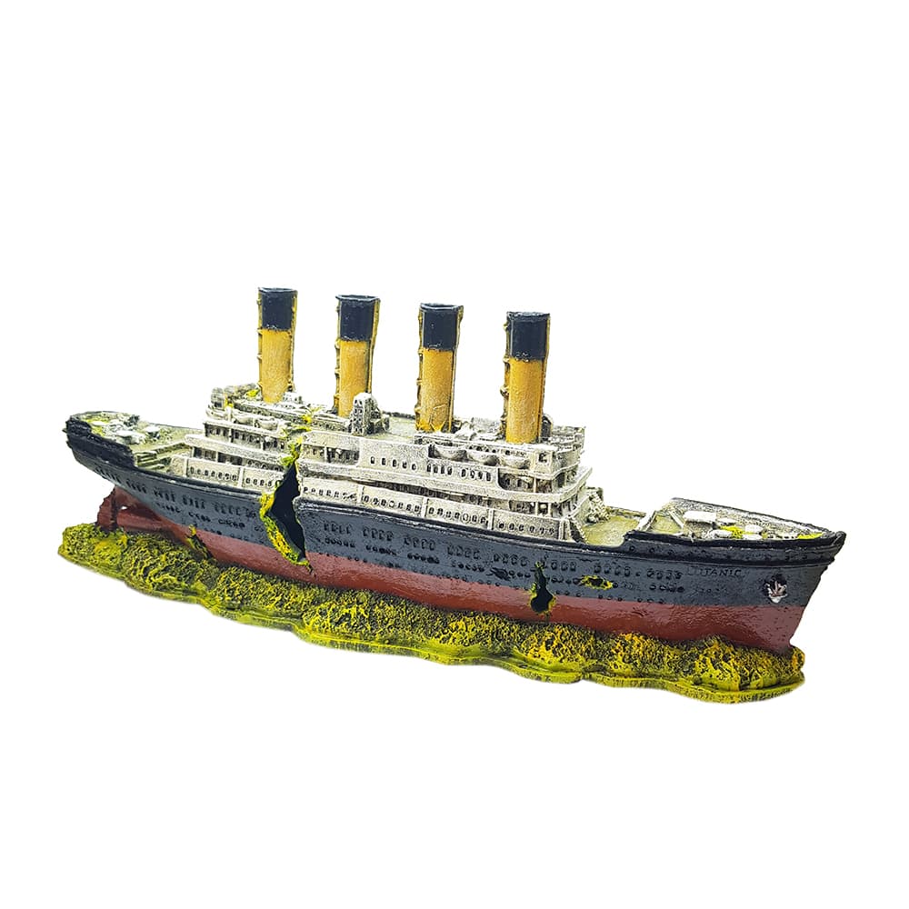Enfeite Para Aquário - Barco Titanic Grande
