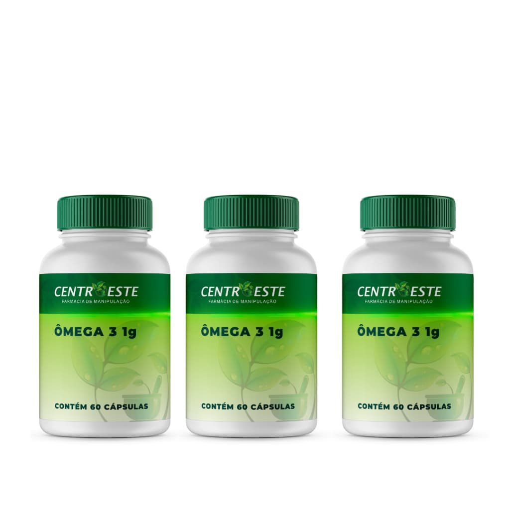 Kit Ômega 3 1g com 60 cápsulas