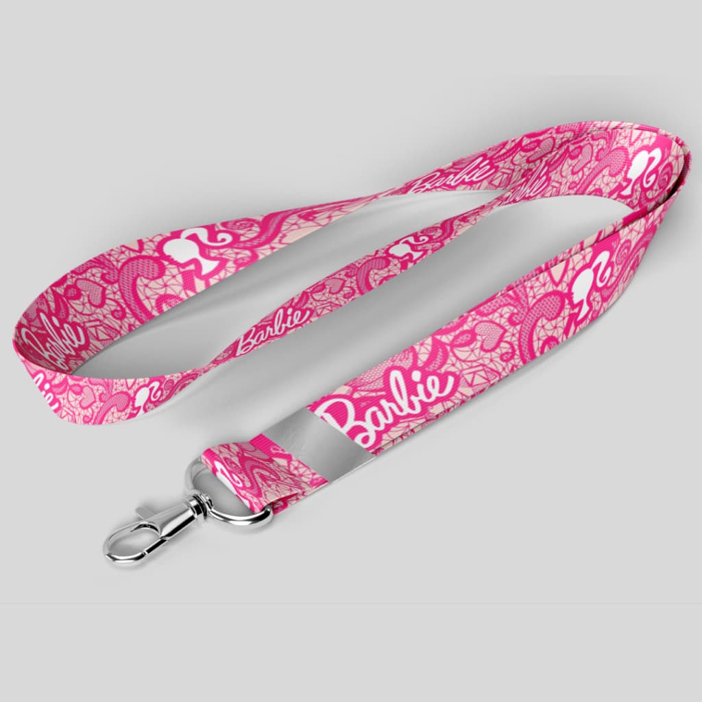 Cordão Crachá Chave Chaveiro Moto Mosquete Engate Rápido Barbie
