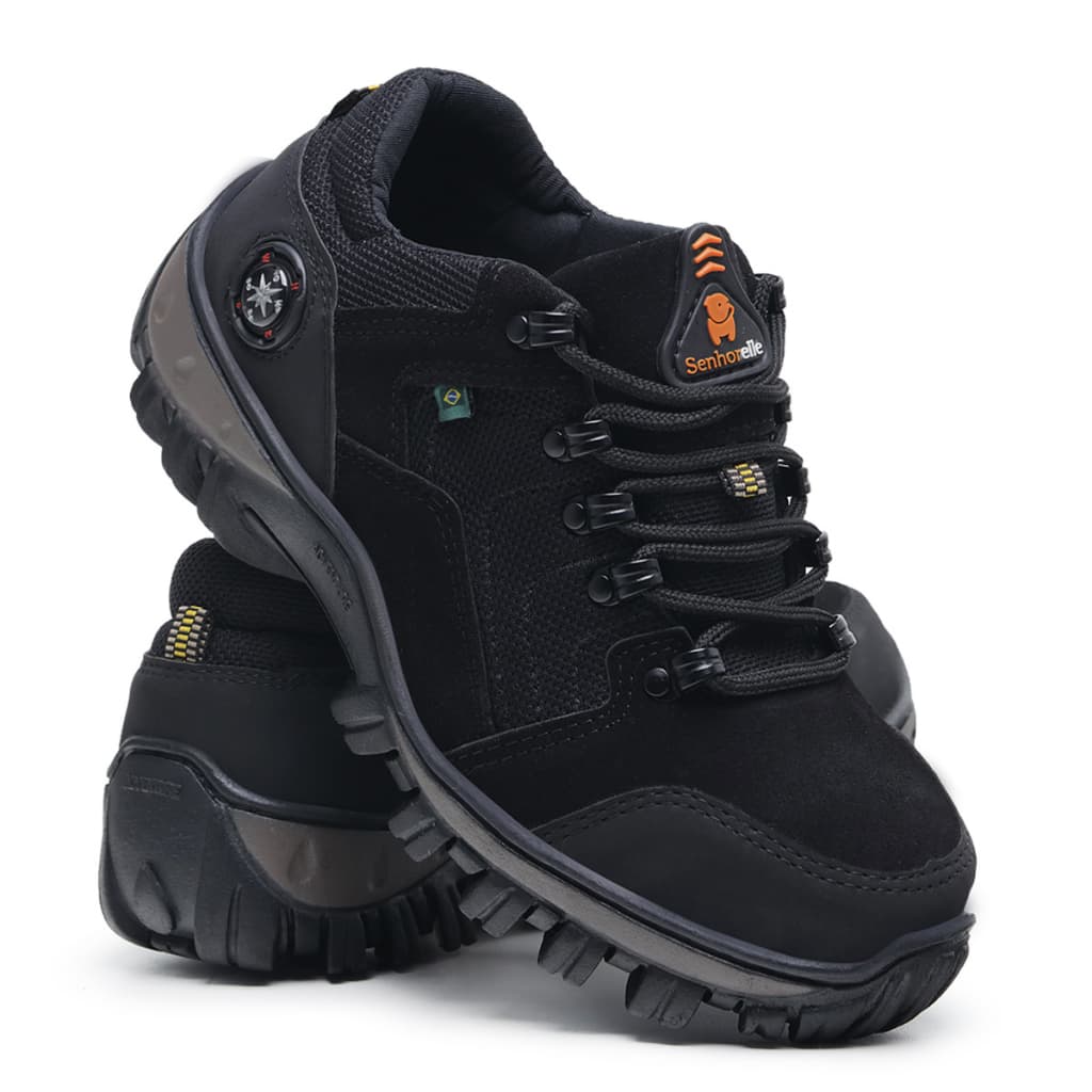 Tênis Bota Coturno Masculina Cano Baixo Em Couro Legitimo Palmilha Gel Sola anti-impacto
