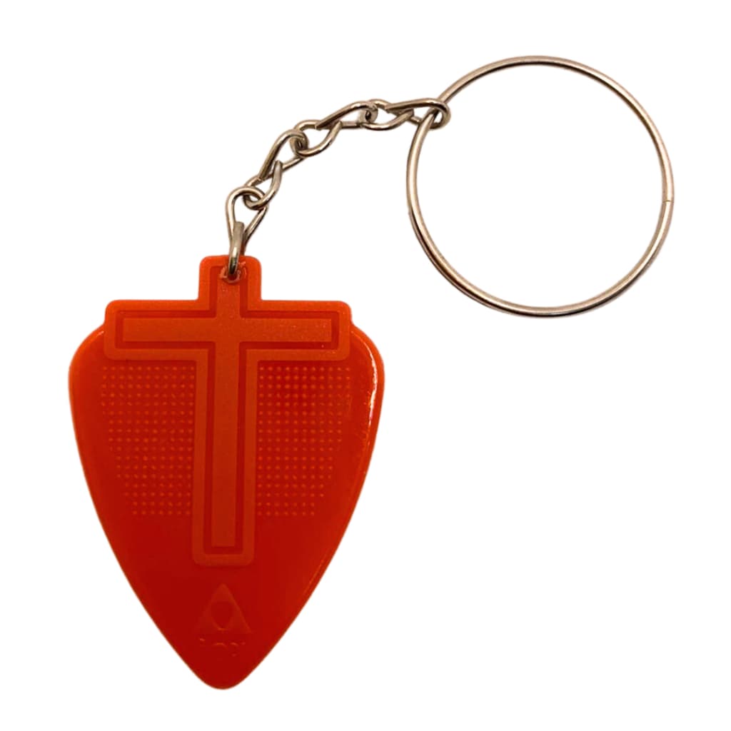 Palheta Chaveiro Bori Cruz 0.72mm Nylon Grip Antiderrapante p/ Violão Guitarra