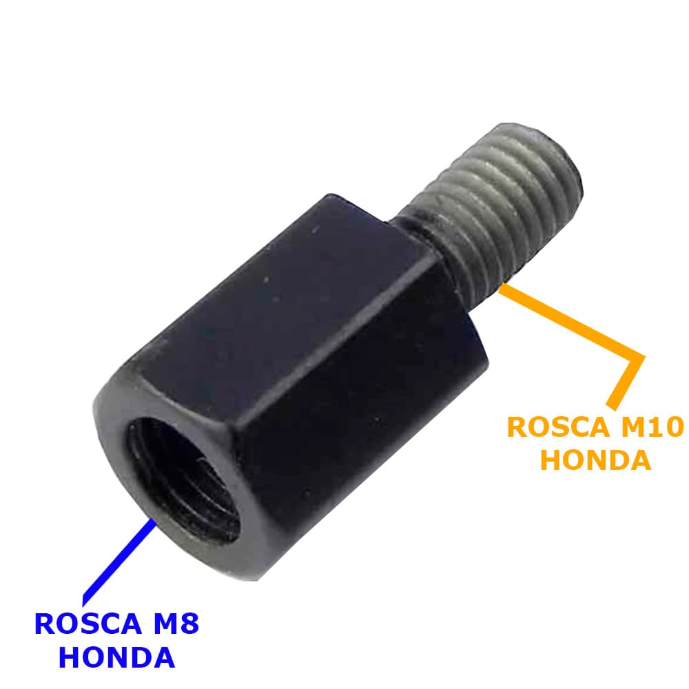 Adaptador de Retrovisor Rosca Honda M8 Para Honda M10 Unidade