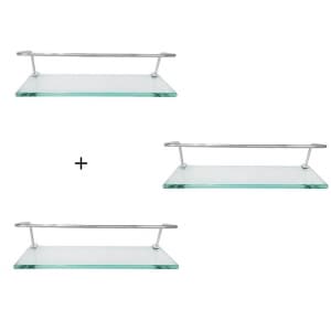 Combo 3 Porta Shampoo 10x60 incolor