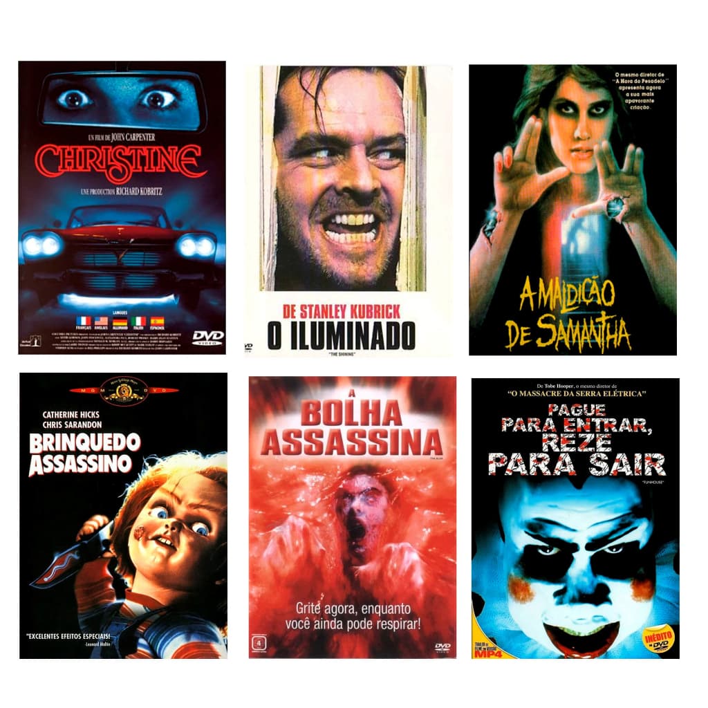 Filmes Antigos de Terror - Coleção 01 (26 Filmes - 08 DVDs)
