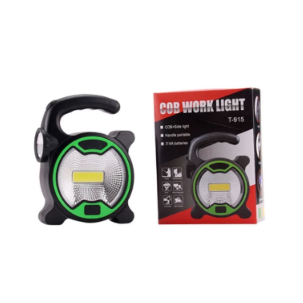 Lanterna de Mão Camping Cob Light a Pilha Portátil