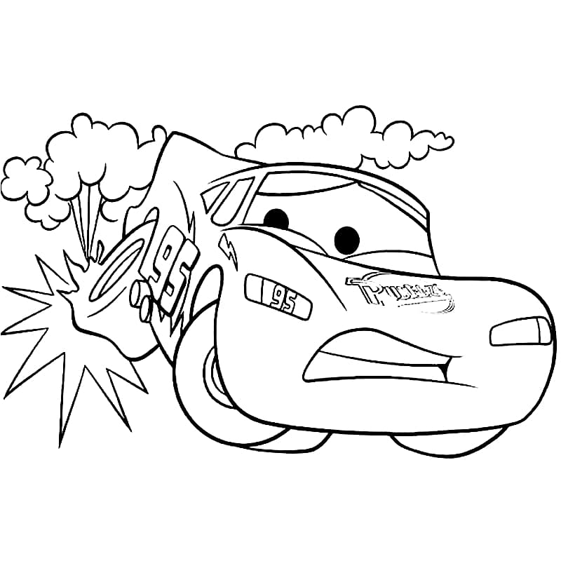 30 Desenhos para colorir do Relâmpago maqueen (DESENHO A4)