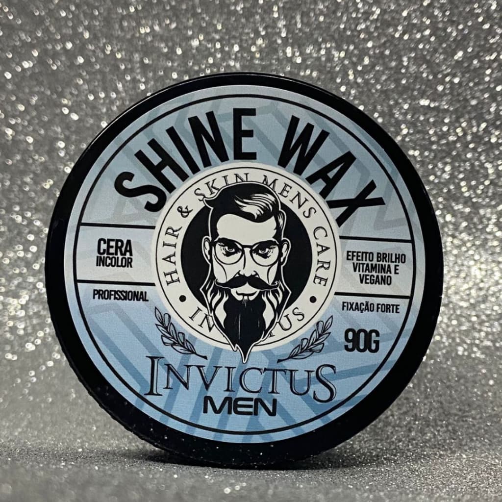 Pasta De Penteado Incolor Cristal Strong Wax Fixação Extra Forte Invictus Men