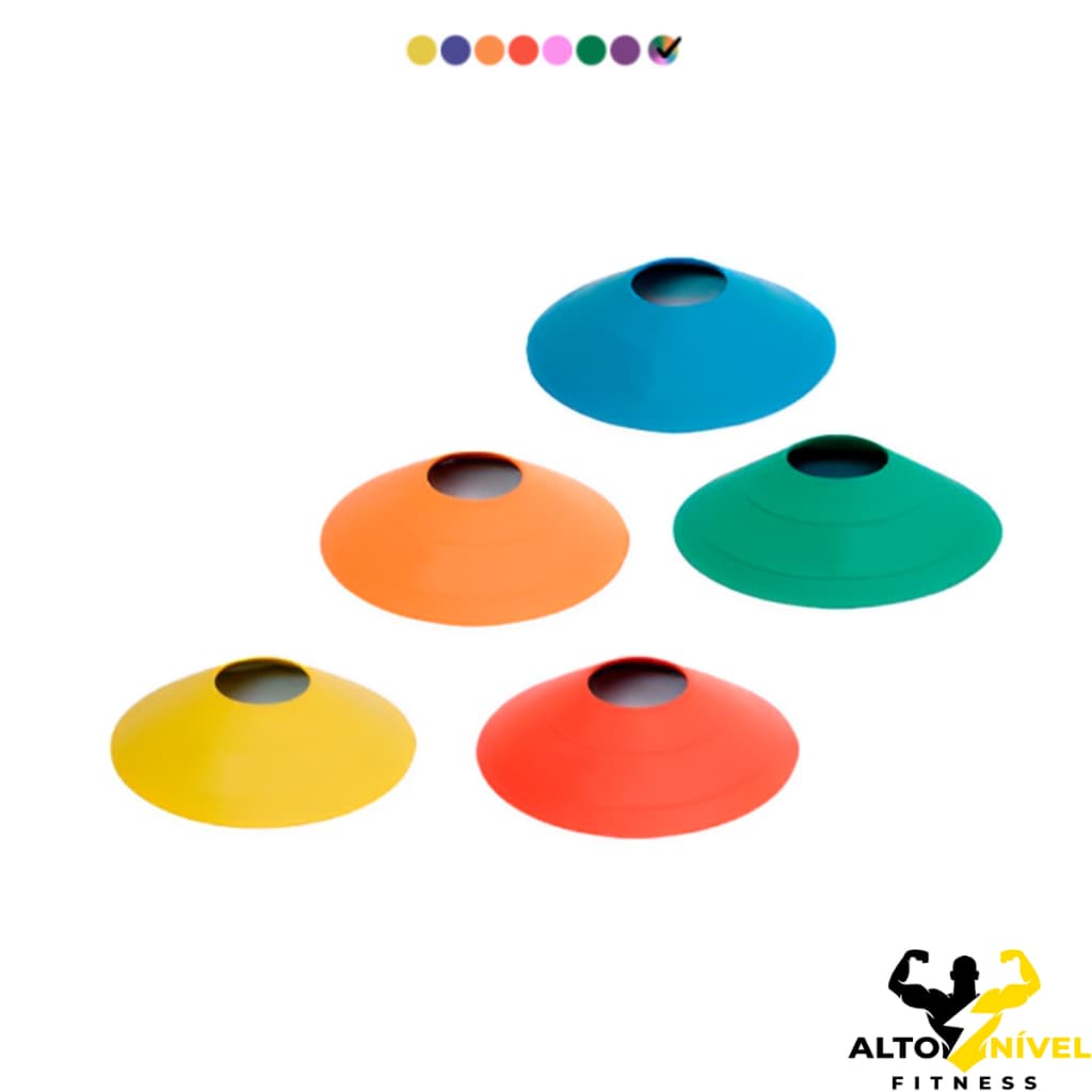 Kit Agilidade Funcional  05 Chapéus chinês Treinamento Funcional Agilidade Futebol Futsal Academia