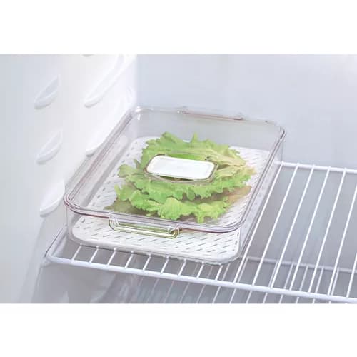 Organizador De Geladeira Acrílico 33x21x5,5cm