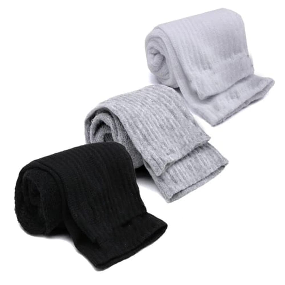 Meias de Algodão Cano Longo Unissex Kit com 3 Pares Confortáveis e Resistentes Callshoes