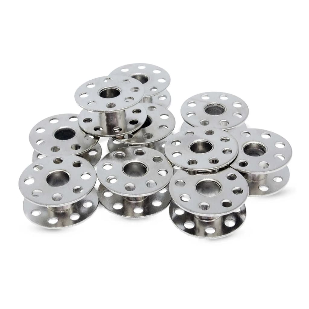 10 Bobina Carretilha Metal Alta Maquina Costura Caseira Promoçãol