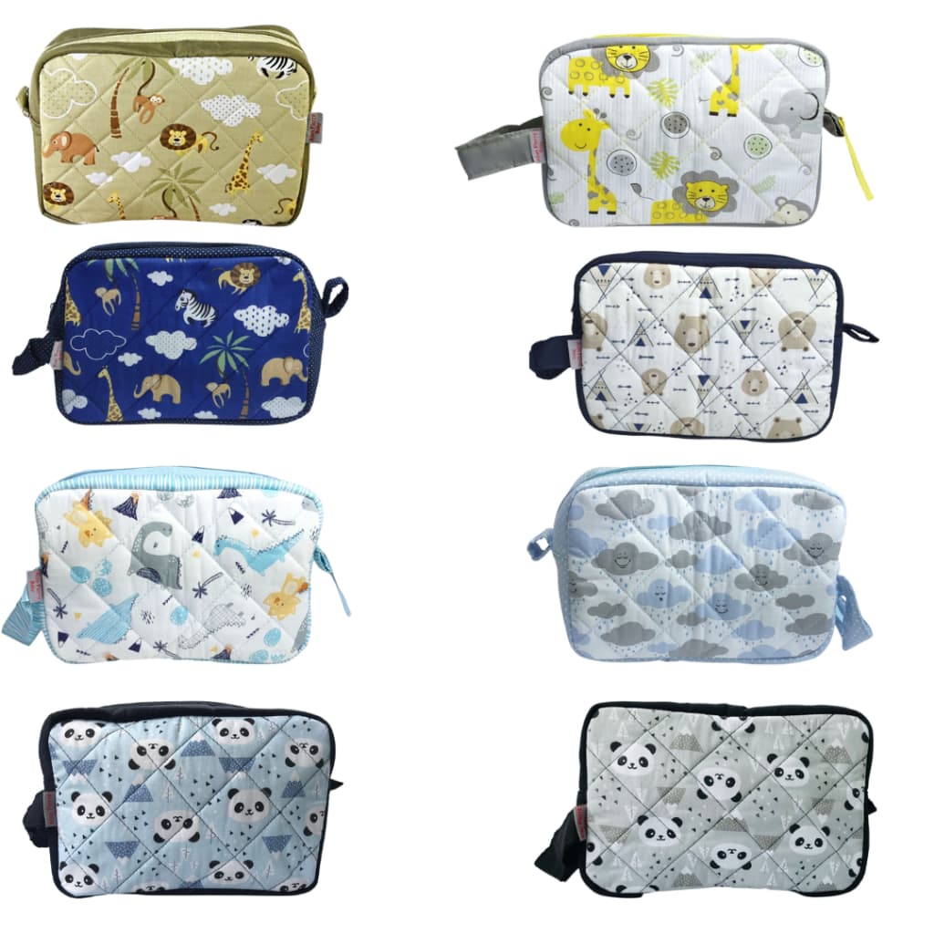 Necessaire Infantil Maternidade Mamãe e Bebê Simples - Meninos