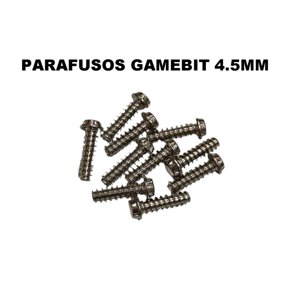 Kit 10 Parafusos Gamebit 4.5mm Snes N64 Mega Drive