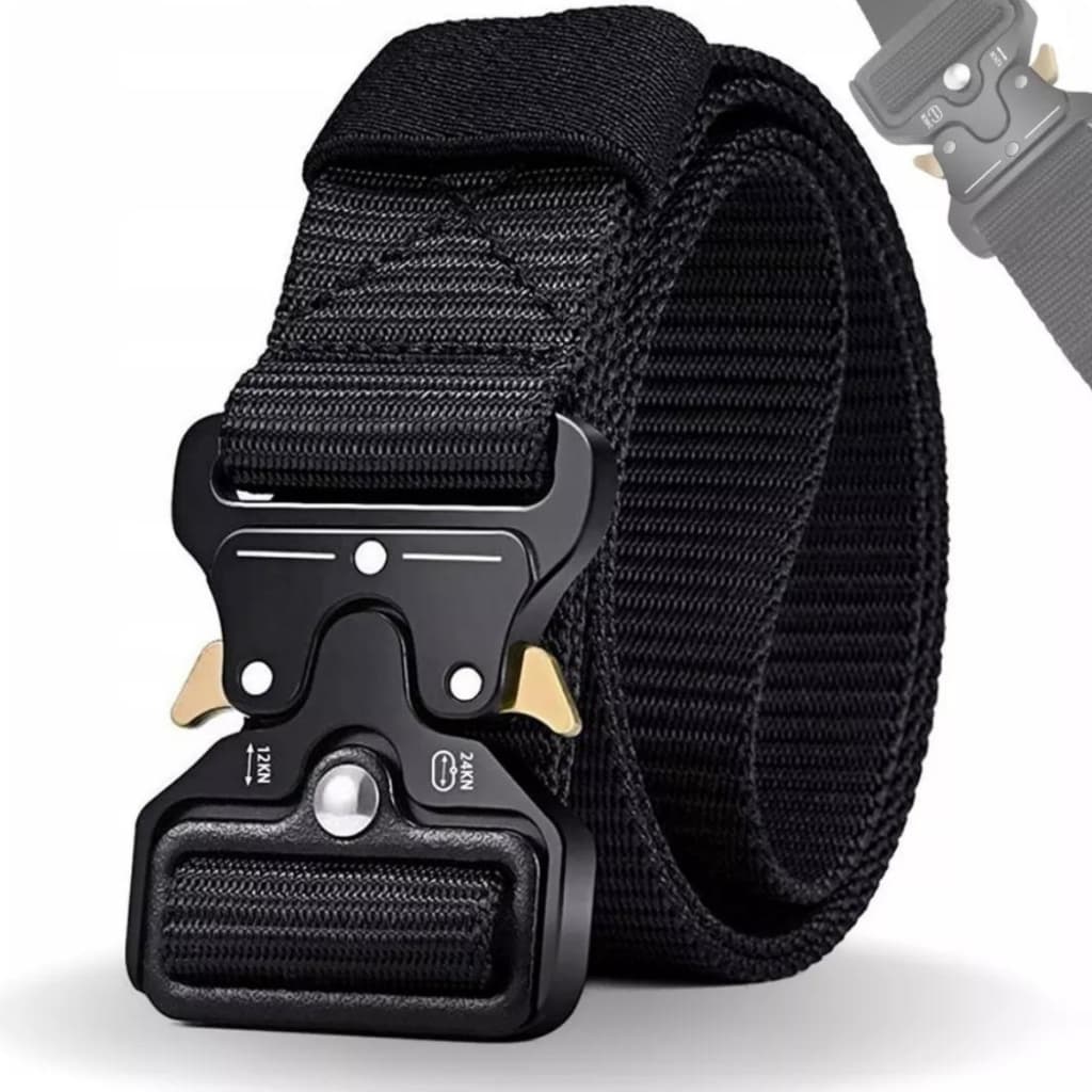 Cinto Reforçado Masculino Fivela liga de zinco engate rápido Nylon