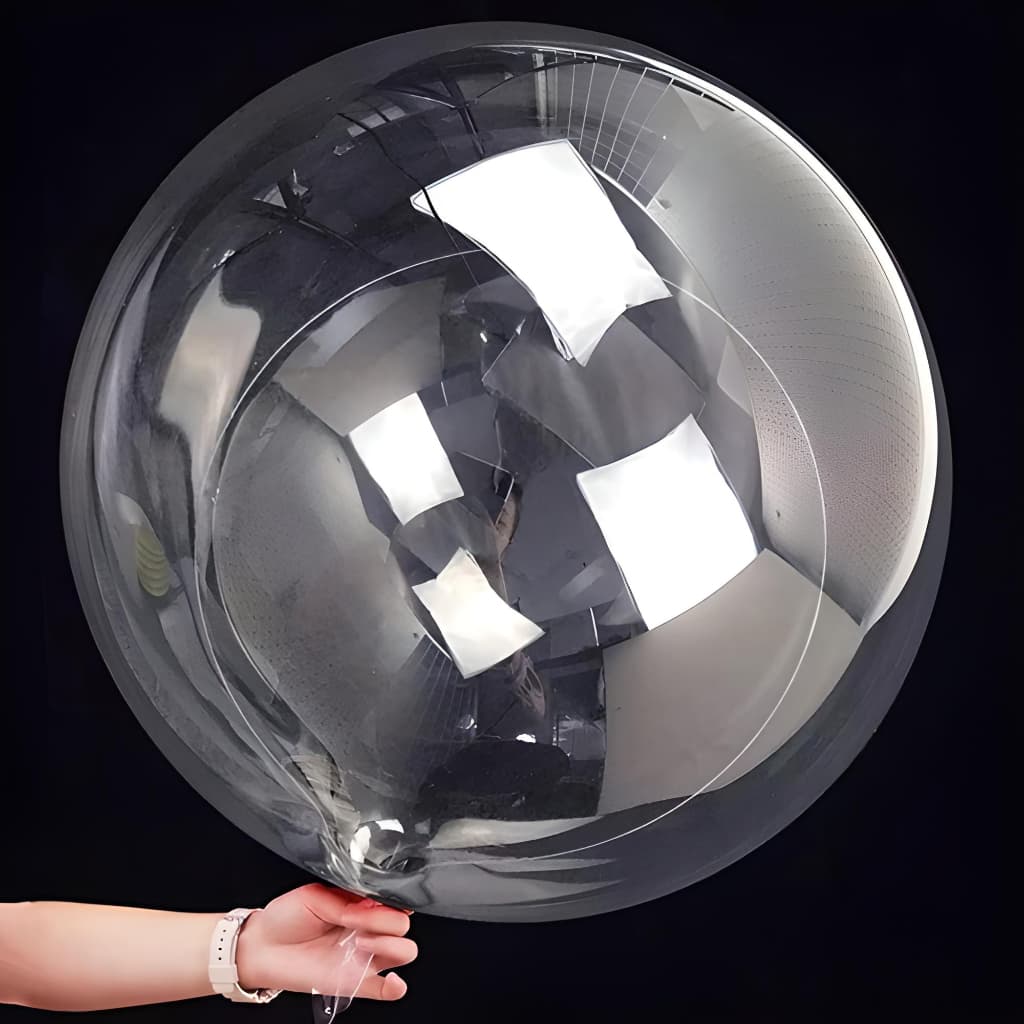 20 Balão Bubble Transparente 24" Polegadas 60cm Ballon Cake Para Festas Decorações