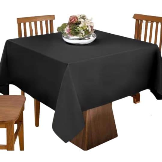 Toalha de Mesa Quadrada Lisa Oxford Para Festas Buffet Acabamento Com Bainha 1,50 x 1,50