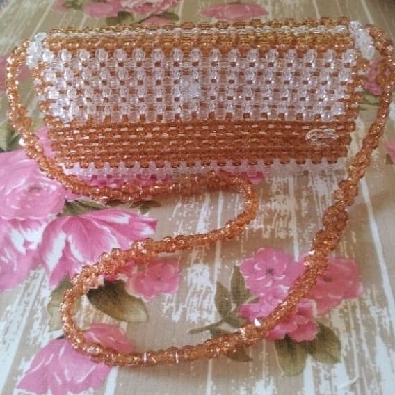beaded bag , bolsa de miçanga/bolsa feminina de cristal