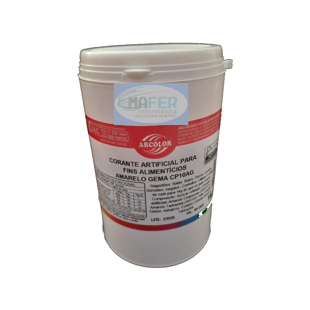Corante Em Pó Pote 1 Kg Arcolor Alimenticio escolha a cor!