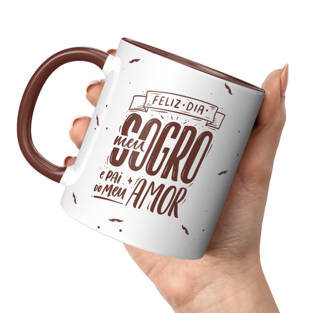 Caneca porcelana Sogro Dia dos pais presente paizão papai