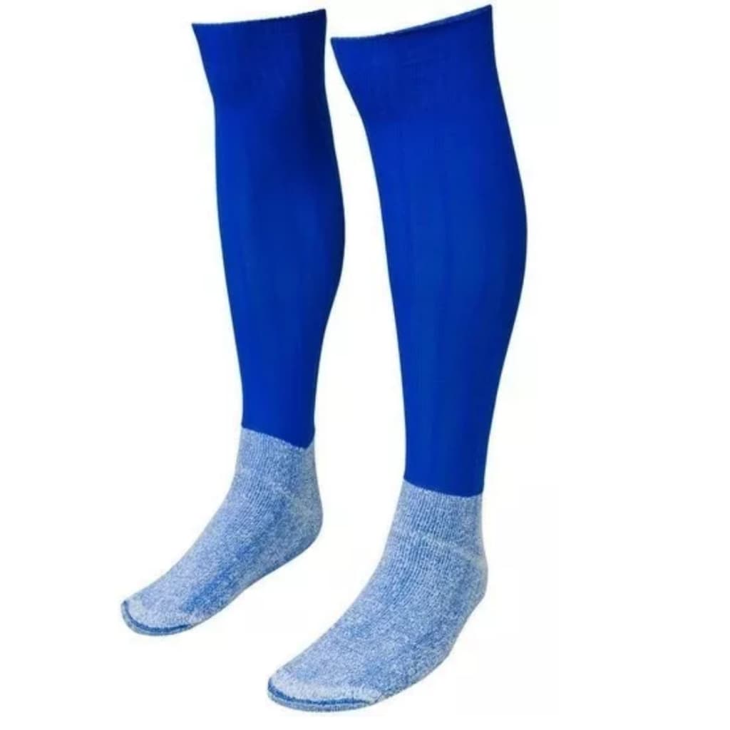 Kit 2 Pares Meião Futebol Liso Adulto Longo Meia Jogador Esporte Campo Futsal Society Varias Cores